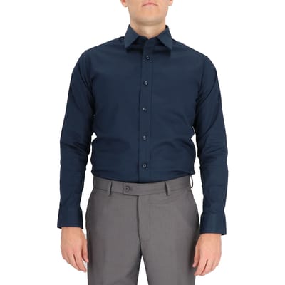 Scotch & Soda Dress Shirt Navy Größe: 38 | Business hemden Outlet | Herren | Blau