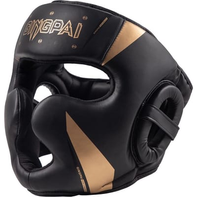 Casque de Boxe Sanda Professionnel pour Adultes Épais Protection de la Tête Muay Thai Équipement d'Entraînement et de Compétition M