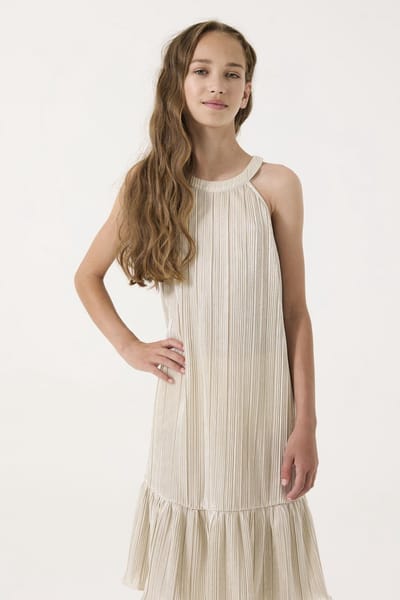 GARCIA Meisjes Effen Jurk Grijs Sleeveless