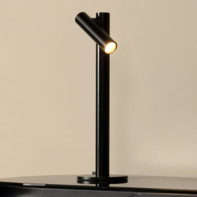 Lucide ANTRIM - Oplaadbare Bureaulamp Binnen/Buiten - Accu/Batterij - LED Dimbaar - 1x2,2W 2700K - IP54 - Met draadloos oplaadstation - Zwart