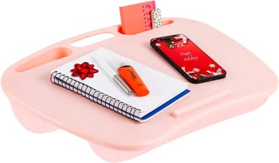Lap Desk met Apparaathouder en Telefoonhouder - Geschikt voor Laptops tot 15,6 Inch - Rozenkwarts