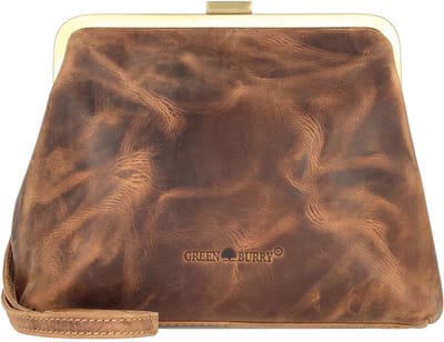 GREENBURRY schoudertas Vintage Crossbody Bag Brown bruine