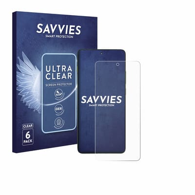 Savvies - Screenprotector voor Motorola Edge 70 - Folie Beschermfolie transparant 6 Stuks