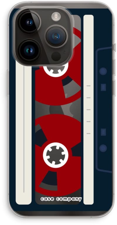 Case Company® - Hoesje geschikt voor iPhone 14 Pro hoesje - Here's your tape - Soft Cover Telefoonhoesje - Bescherming aan alle Kanten en Schermrand