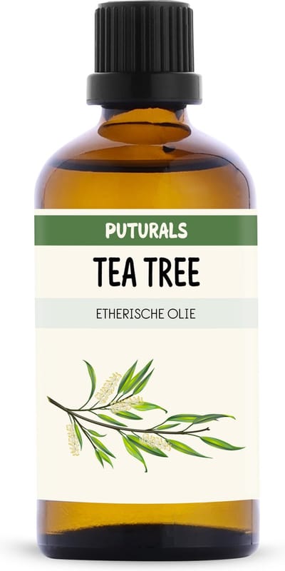 Puturals Tea Tree Olie 100% Natuurlijk - 100ml - Puur en Vegan - Tea Tree Olie voor Kalknagel, Huid en Haar