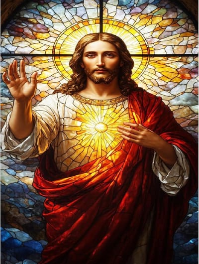 Diamond painting met Jezus 30 x 40 cm - 5D DIY diamantkunst - voor volwassenen en beginners - wanddecoratie voor kerst - ShopVlot