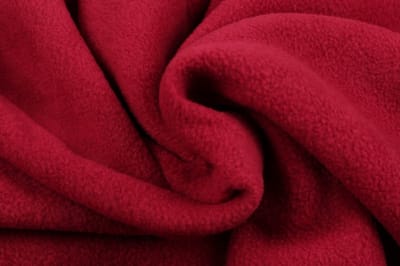 10 meter fleece stof - Wijnrood - 100% polyester