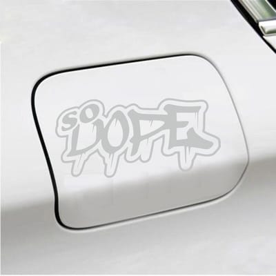 Bumpersticker - So Dope - 8,2 X 15 - Licht Grijs