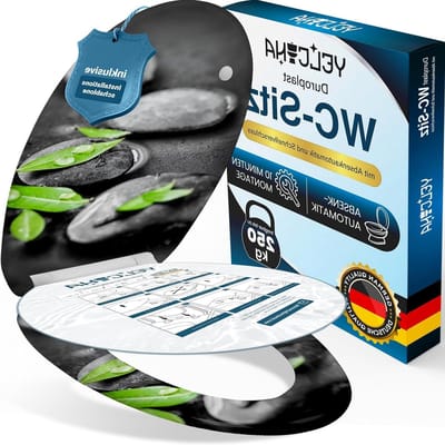 Toiletbril Duroplast - WC-bril Deksel - Comfortabele Badkamer - Softclose Mechanisme - Universele Vorm - Stenen