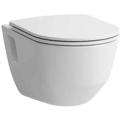 Laufen Pro wandclosetpack diepspoel Rimless met softclose slimseat closetzitting wit