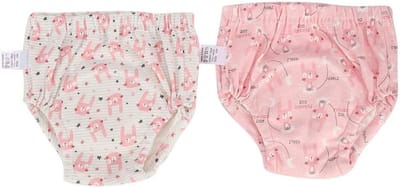 Zachte Katoenen Training Pants voor Peuters - 2 Stuks - Potty Training Ondergoed voor Jongens en Meisjes met Konijnenpatroon