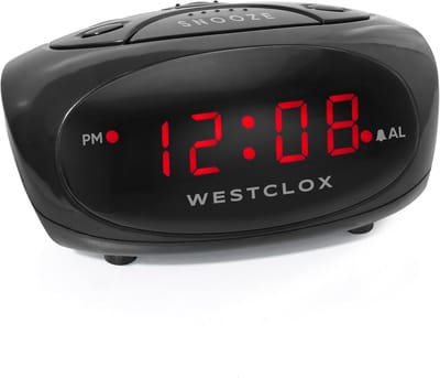 Elektrische Wekker Zwart - Super-Luide Alarm & Heldere LED Display voor Dagelijkse Gebruik