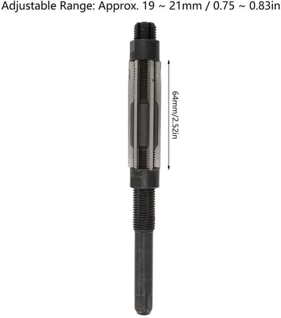 Dailygoods- Handruimer Verstelbaar 19-21 Mm - Handspangereedschap - 6 Groeven - Staal/Aluminiumlegering - Efficiënt - Hoogwaardige Kwaliteit - Ruimer