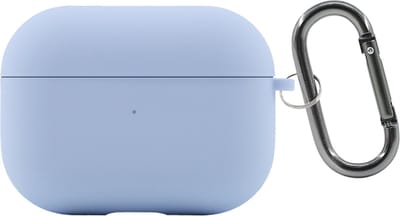 AirPods 3 Hoesje – Siliconen Case met Clip – Schokbestendig – Geschikt voor Draadloos Opladen – Lichtblauw