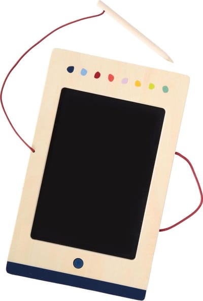 Schrijftablet Kleurenscherm - Tekentablet Leren - Creatief Tekenen - Veilig Wisknop - 29 x 18 cm - Multicolor