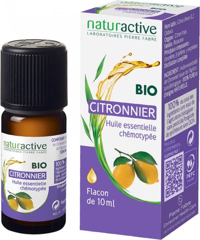 Naturactive Citroen Etherische Olie (Citrus x Limon L.) Bio 10 ml