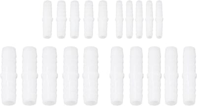 10 Stuks Plastic Slangverbinder - Rechte Gelijke Barbed Splicer voor Water, Lucht en Brandstof (6-6mm)