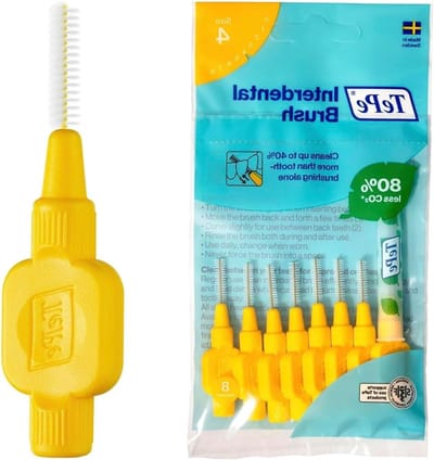 Interdentale Borstels - Tandenstokers - Tussen Tanden Reinigen - Gecoate Metalen Draad - 8 Stuks - Roze