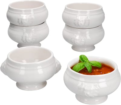 MamboCat Set van 6 terrines met leeuwenkop Leo 0.25L