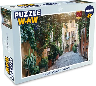 Puzzel Italië - Straat - Klimop - Legpuzzel - Puzzel 1000 stukjes volwassenen