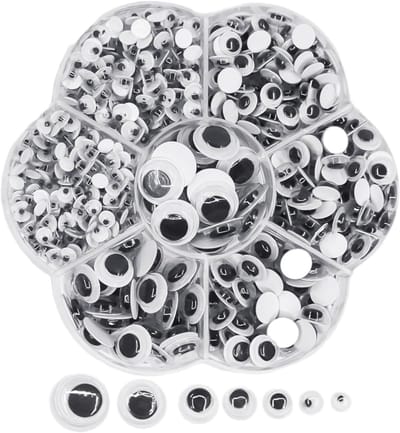 Ogen, zelfklevende oogbollen, dierenspeelgoedaccessoires, knutselogen, handgemaakte materialen voor kinderen, geschikt voor doe-het-zelvers, scrapbooking