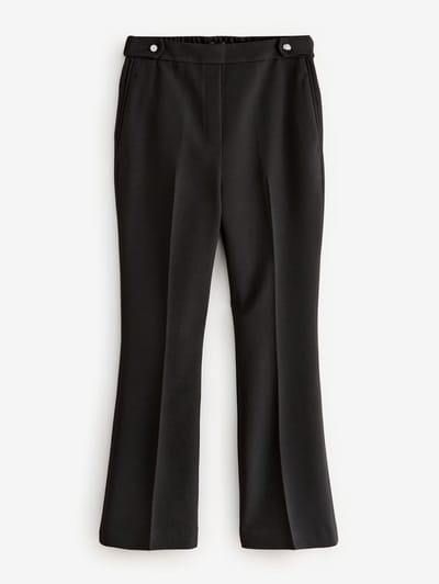 Next - Dames - Modieus gesneden bootcut broek - Zwart