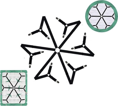 12-in-1 Bedlakens Klemmen, Verstelbare Antislip Clips voor een Net en Opgeruimd Bed, Ideaal voor Dekens en Hoofdkussens