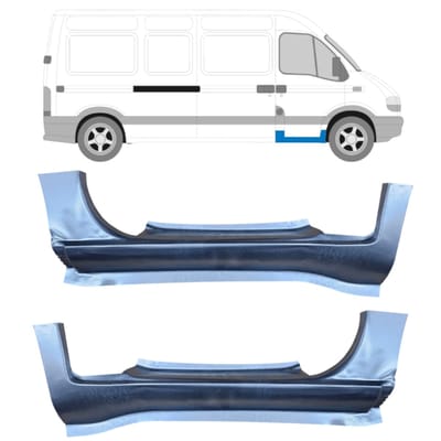 Reparatie dorpel voor Renault Master 1998-2010 / Links + Rechts / Set