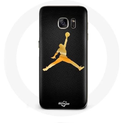 Coque - Michael Jordan - Samsung Galaxy S7 Air - Jaune - Logo - Souple jaune