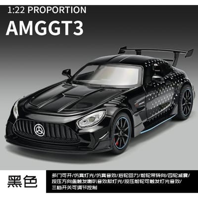 1:22 Mercedes Benz Amg Gt3 Circuit Endurance Racewagen Legering Metaal Diecast Modelauto Simulatie Voertuig Huis Trendy Sieraden gray