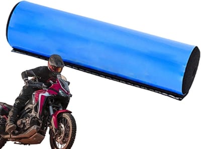 Stuurbeschermkussen - Schuimrubberen bekleding - Motorrijden - Borstbescherming - 20 x 5 cm - Blauw