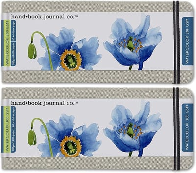 Aquarel Schetsboek Journal Pocket Panorama Hardcover