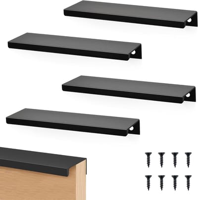 Verstelbare Deurgrepen voor Meubels - Verstevigde Handgrepen voor Keuken, Slaapkamer en Kasten - Zwart 120mm, 4 Stuks