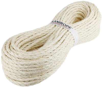Sterk Sisal Touw 10mm Doorsnede - 30 Meter Lang - 4-Puntig Gedraaid Natuurlijk Materiaal
