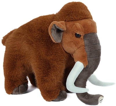 PIA Soft Toys - Pluche Knuffeldier Mammoet - staand - 35 cm