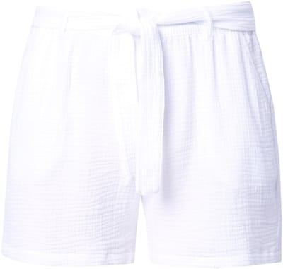 Angel of Style - Dames - Short wijde pijp mousseline strikband - Sneeuwwit - Maat 44