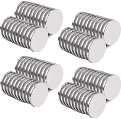 TLVX 50 stuks Ronde Platte Magneten 15x2mm / Sterke magneten / Zinaps / Ultra Dunne Magneet / Neodymium magneten / Magneetjes Deur / Kastdeuren / Koelkast / Whiteboard / School / Leren / Schoolbord / Papier vastzetten / Magnetische werking