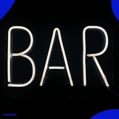 Neon Lamp - BAR - Dimbaar - Incl. Ophanghaakjes - Neon Sign - Neon Verlichting - Neon Led Lamp - Wandlamp