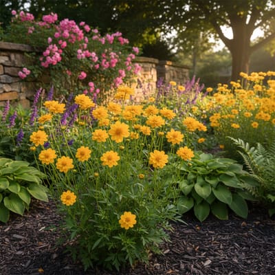 Bloomique - Set van 3 - Coreopsis Grandiflora Presto - Meisjesogen - Gemakkelijk te verzorgen - Rijkbloeiend - Winterhard - Vaste plant - 10-20 cm hoog - Pot 9 cm