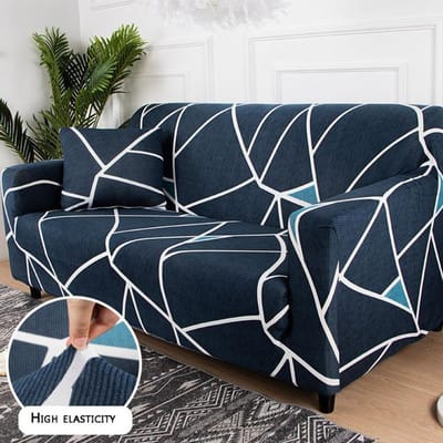 Agrandir la housse de canapé imprimée housse de canapé extensible salon housse de chaise de canapé épaisse serviette de canapé décoration de la maison 1/2/3/4/5 siège S 1seater 90-140cm gray