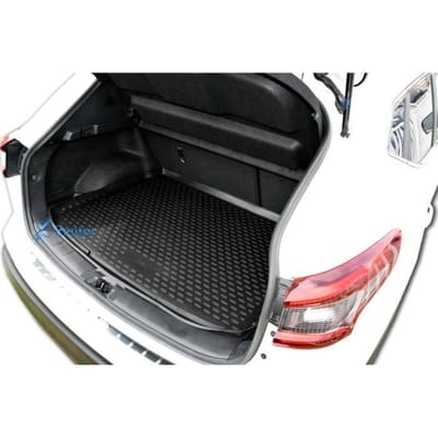 Tapis De Coffre Caoutchouc - J&J AUTOMOTIVE - Nissan Qashqai J11 - 2014-2021 - Sur Mesure - Protection Complète noir