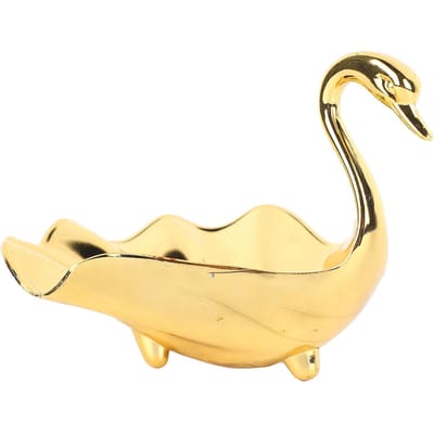 Gouden Pauw Fruitschaal Scandinavische Stijl Metalen Snoepschaaltjes Decoratieve Sleutelhouder Kom Snackplateau voor Huisdecoratie