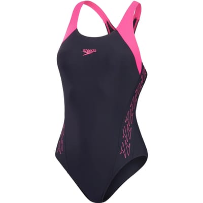 Dames zwempak uit 1 stuk Speedo H-Boom Splice