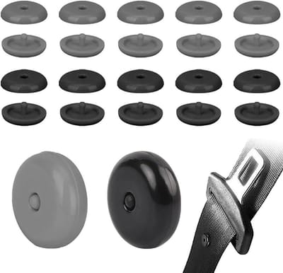 10 Pairs Universele Veiligheidsgordel Stopknoppen, Antislip Gordelhouders voor Auto, Praktische Gordelknoppen en Buckles