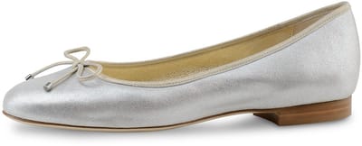 Werner Kern Kyle Ballerina's Zilver/Goud - Dames Instappers - Ballerina schoenen - Ballet flats - Lederen Zool - Werner Kern Ballerinas - Zilver - 41.5