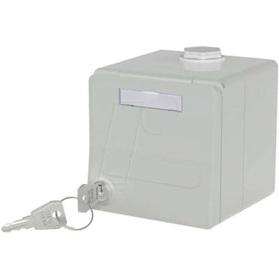 Metz Connect IP44 Modul-Aufputz-Gehäuse mit Klappdeckel und Schloss Behuizing Opbouw (op muur)