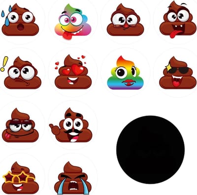 Zindelijkheidstraining Stickers - Herbruikbaar - Magisch - Zelfklevend - WC-Doelen - van Kleur Veranderen - voor Kinderen - Potjeszitje - Compatibel met - 24 Stuks - Geschikt voor Jongens en Meisjes