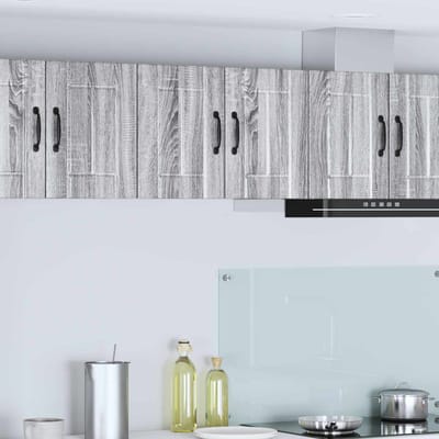 vidaXL - Wandkast - LUCCA - Grijs - sonoma - 30 - x - 31 - x - 40 - cm - Bewerkt - hout