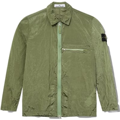 Stone Island Metal Overshirt Salie Heren Tops Groen 781510919-V0055 XL gray