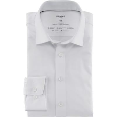 OLYMP Luxor 24/Seven Overhemd, Modern Fit, New Kent, Wit